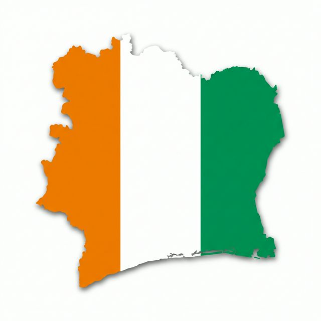 Carte de la Côte d'Ivoire